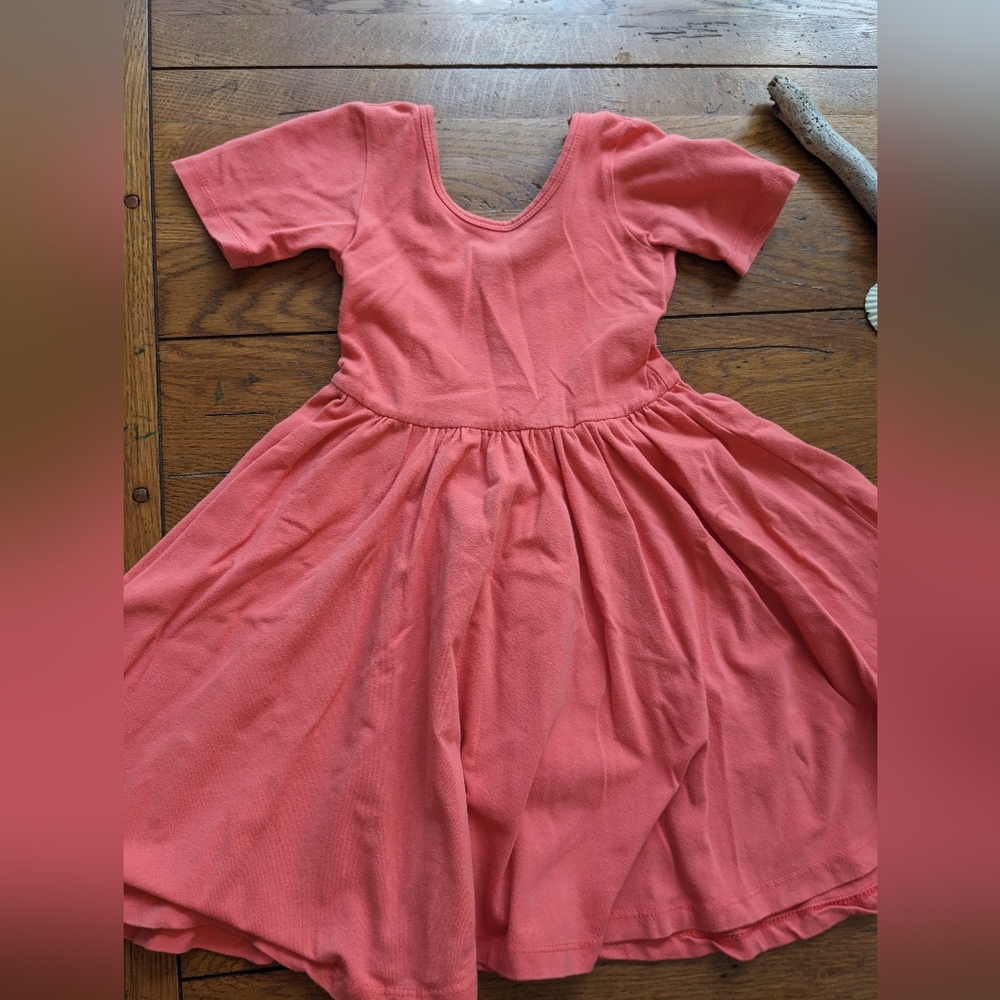 Alice & Ames dress coral pink twirl dress